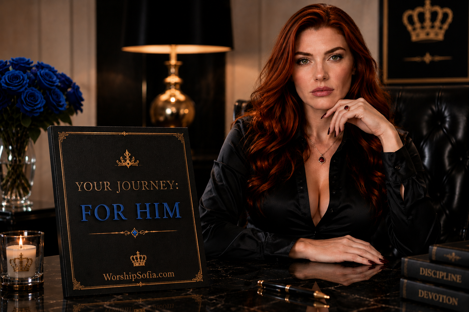 Goddess Sofia presents Your Journey: For Him, a BDSM submission and self-improvement journey for men seeking discipline,devotion, and deeper submission. WorshipSofia.com